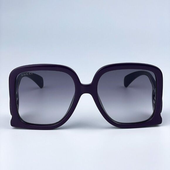 NEW Gucci GG1326S 003 Violet Grey Gradient Oversized Square Women Sunglasses - Picture 7 of 14